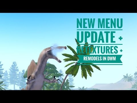 New Menu Update + Retextures + Remdoels! | Roblox Dinosaur World Mobile