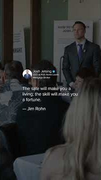 If your success depends on the next sale, youre always one deal away from stress. #shorts