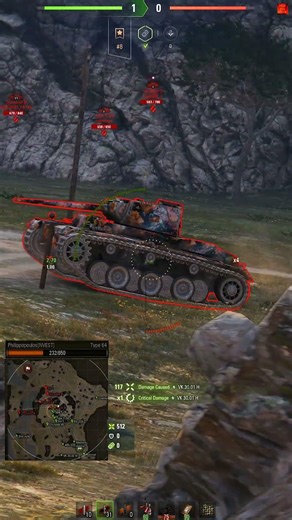Type 64 Insane Carry 3299 DMG 4 Kills 1645 EXP | Ultra HD 4K WoT Replay World of Tanks #Shorts 1