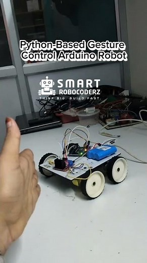 Python-Based Gesture Control Arduino Robot | Hand Gesture Robot using OpenCV