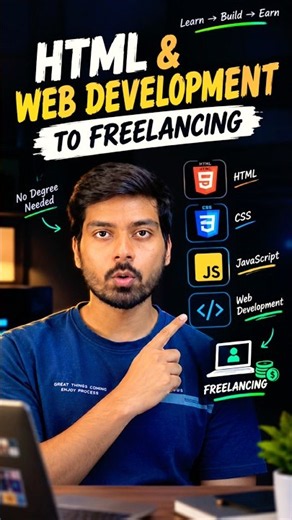 HTML + Web Development Free Courses | Start Freelancing