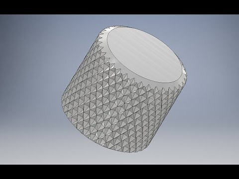 Tutorial Autodesk Inventor ejercicio 14 pieza diamantada moleteada