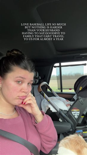 biggest con of baseball life that ppl don’t realize💔 harder saying bye now that we have a baby #baseballlife #baseballlifestyle #baseballwife #mlbwife #awayfromhome