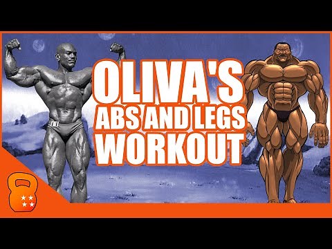 OLIVA'S ABS AND LEG WORKOUT | Real Anime Training | Sergio Oliva's Training