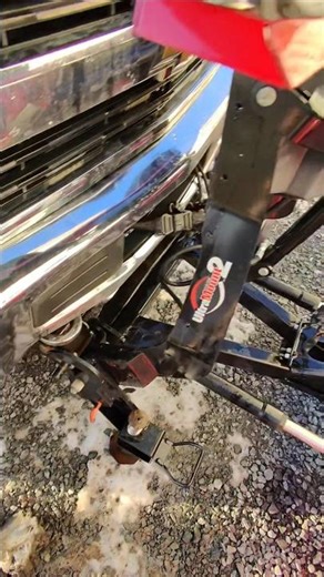 Detach a Plow from the truck frame #automobile #best #shorts