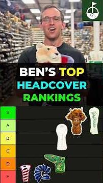 Ben Ranks Every Major Golf Headcover Style! ⛳️🏌️‍♂️ #golf #GolfRoots #rankingvideo #ranking #golfer