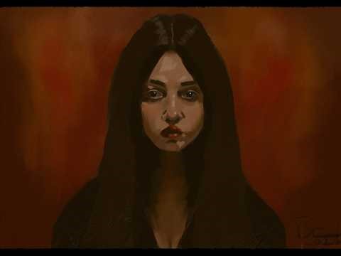 Creating For Zen - Quick Oil Sketch Of A Girl