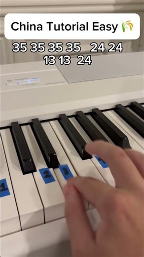 China Tutorial easy 🌾 #piano #pianotutorial #easy