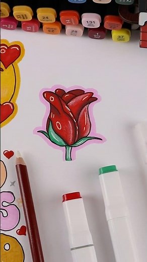 Easy flower drawing 🌹 step by step tutorial for beginners #draw #art #sketch #drawing #arte #artist