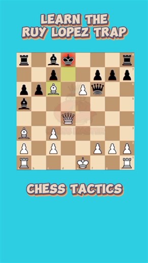 Learn the Ruy Lopez Trap 📖♟️🥶 #chessmaster | Chess Master