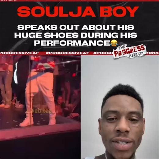 #SouljaBoy says viral video of his huge shoes must be ai 😂 Classmates what you think?! #TheProgressReport #TPRMediaGroup | The Progress Report