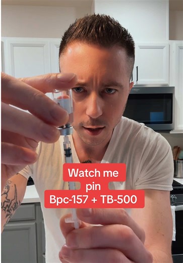 Trying TB-500 for 1st time #tb500 #bpc157peptides