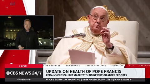 Vatican provides update on Pope Francis' critical condition