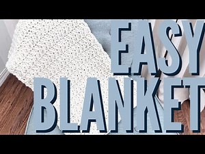How To Crochet An Easy Chunky Blanket Double Crochet Stitch Video Tutorial