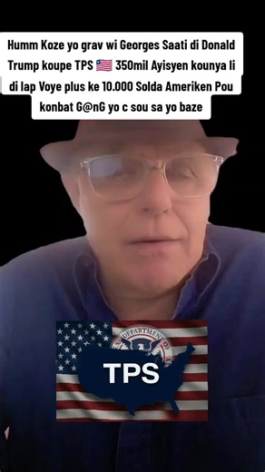 #CapCut #News Humm Koze Nou grav wi Donald Trump koupe TPS Ayisyen yo sou pretex lap Voye 10000 solda ameriken Al Konbat G@nG yo#foryoupage #haitientiktok🇭🇹 #fyp