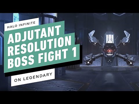 Halo Infinite Legendary Difficulty Adjutant Resolution Boss Fight 1 [4K/60FPS]