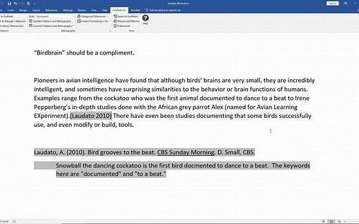 插入引文_ EndNote 20 使用技巧 (Windows) Insert Citation