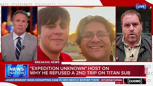 1.7M views · 23K reactions | Explorer and TV host Josh Gates explains why he decided against taking a second trip on the submersible Titan. More: https://trib.al/aKKVxoH #CUOMO | NewsNation | Facebook