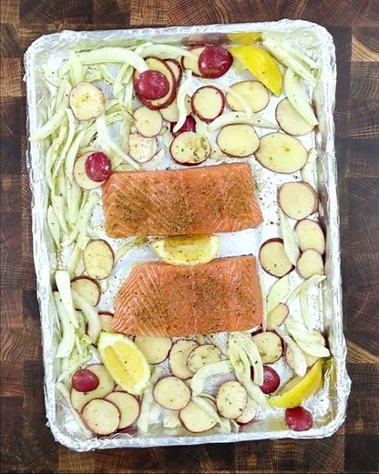 Salmon & Shishitos Sheet Pan Dinner | Trader Joe’s Recipes