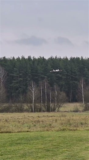 Landing a model aircraft with a pusher propeller. Russia.#shortsvideo #rcmodel #rcairplane #landing