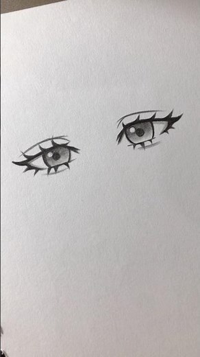 How to draw easy cute eyes tutorial ✨#howtodraw #tutorial