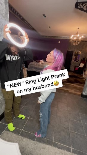 Hilarious Ring Light Prank on My Husband