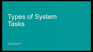 Types of System Tasks Training Video