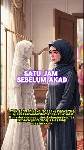 Selengkapnya baca sampai tamat hanya di Kbm App Judul : Satu Jam Sebelum Akad Penulis: Hima_Runa #storytelling #aistorytelling #ceritaanimasi #satujamsebelumakad #fyp
