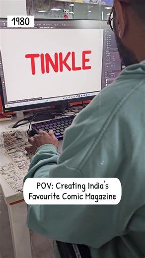 Namaste Netizens, we are Tinkle, a curious bunch of storytellers and illustrators ready to take charge of your entertainment Here is a glimpse of the process behind the logo design by Tinkle's Art Director Vineet Nair and stay tuned for more. . . . #CelebratingUnclePaiDay #UnclePaiEra #Tinkle #TinkleComics (tinkle comics art illustrations books nostalgia 90s kids nostalgia childhood memories TBT parenting family education) | Tinkle Comics Studio