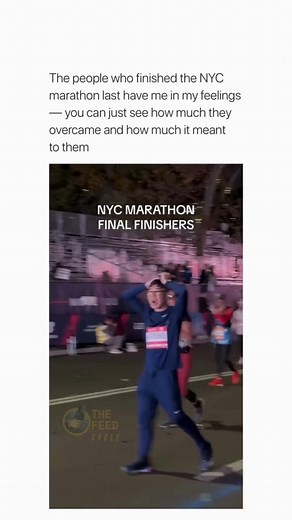 Congratulations to them ❤️ The New York City Marathon finish line after dark is where the heart of the race truly shows. Long after the crowds have thinned and the music has quieted, the final finishers make their way across the line exhausted, emotional, and overflowing with pride. Some walk, some roll, some are guided or supported by others, but every one of them carries the same strength: the refusal to give up. Their determination turns those late night hours into something unforgettable, a 