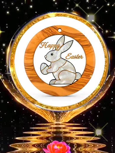 A new and exclusive design from the Christian religious workshop in Bethlehem – The Crafts City. Made by the skilled hands of Christian artisans in Bethlehem with precision, care, and devotion. The warm, natural olive wood grain 🌿 paired with radiant white mother of pearl reflecting light and purity — symbolizing Resurrection and new beginnings. Perfect for: ✔️ Easter tree ornament ✔️ Elegant home décor ✔️ Meaningful spiritual gift ✔️ Church and gift shops Each piece is truly one of a kind… bec