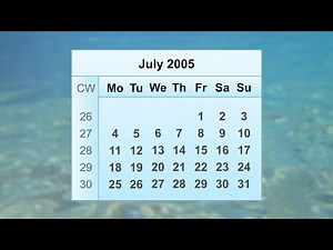 July 2005 Calendar