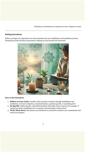 📖 Book insight (Mindfulness and Meditation for Spiritual Growth): Setting intentions matters because “intentions provide direction and purpose.” ✍️🌿 Try this today: write one intention that is small and doable – “10 minutes of mindfulness each morning.” Comment “intention” and share your one-line intention. Save this to revisit later. #graceeverley #mindfulness #meditation #bookexcerpt #intentions