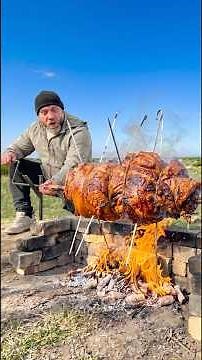 Juicy Lamb Roll Over Campfire