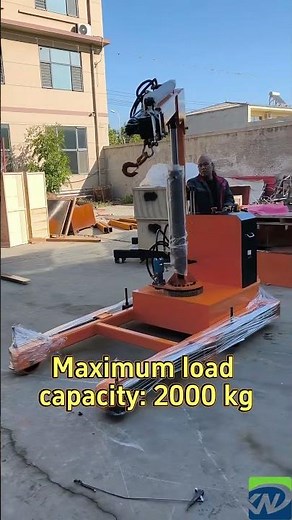 Mobile Floor Crane Souce Manufacture #materialhandling #machinerychannel #machine