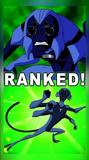 Spidermonkey Transformations Ranked Worst to Best for Ben 10! #ben10 #ranked #fyp
