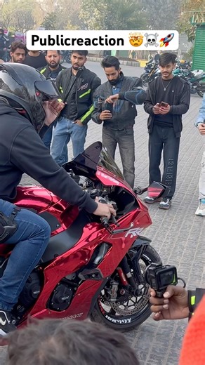 Zx10r on publication 🤯☠️🚀#zx10r #publicreaction #dream #bike #zx6r #superbike #love #arrow #shorts