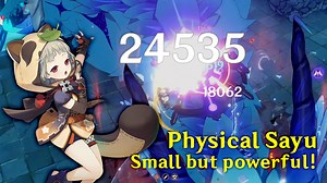 Physical Sayu because why not?! XD She's so cute yet so powerful, especially if you maximize superconduct! :D Build in the video. :) #GenshinImpact #Sayu | Nox Playroom