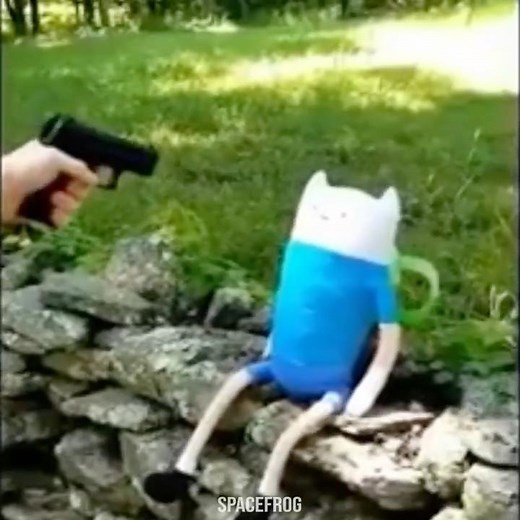 how to reload pistol with plushie 🔫 #satire #meme #adventuretime