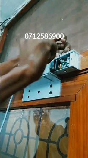 how to install magnetic lock on wood door