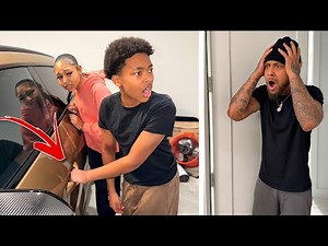 Siblings START DADS CAR WITHOUT Permission! Big Trouble