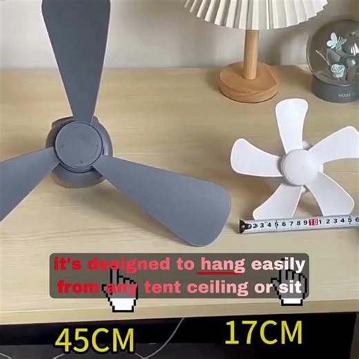 12000mAh Portable Ceiling Fans Outdoor Camping Fan Tent Air Circulator Cooler Rechargeable #shorts.
