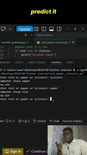 Infinite loop in python use case #pythontutorial #pythonforbeginners