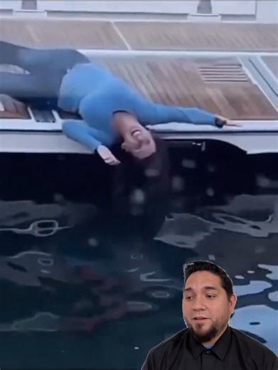 She just needs to find her sea legs. #happyhour #yachtlife #boating #fail #reactionvideo This video was produced by Network Media and Eli F. | Lights Camera Reactions