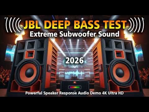 JBL DEEP BASS TEST 🔊 Extreme Subwoofer Sound & Powerful Speaker Response Audio Demo 4K Ultra HD
