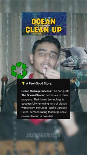 "Ocean Is Cleaned 9.9%". #xaxahmerali17th
