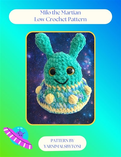 Milo the Alien Crochet Pattern: Easy Beginner Toy (PDF Download) - Etsy