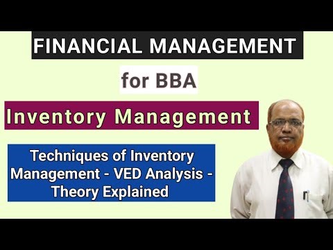 Inventory Management (VED Analysis) Explained | Financial Management for BBA | Hasham Ali Khan