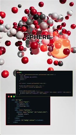 Insane 3D Particle Sphere Animation with Three.js 🤯 | JavaScript #Shorts
