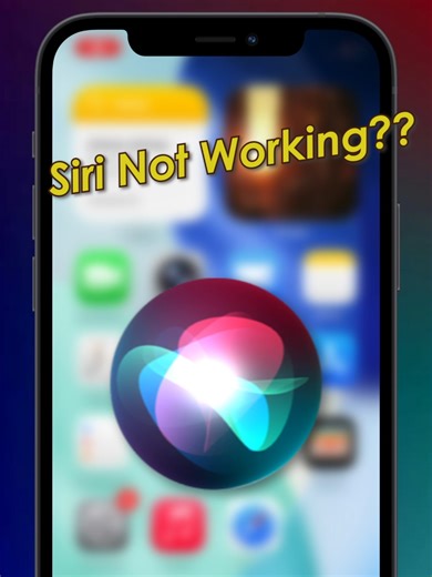 How to Fix Siri Not Working on iPhone #sirinotworking #iphonefix